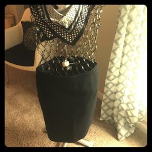 J. Crew Black Wool Pencil Skirt