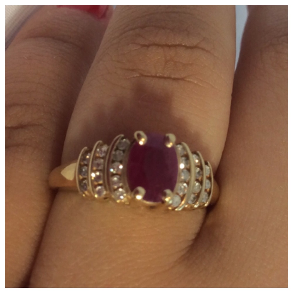 Ruby and Diamond Ring - Picture 6 of 8
