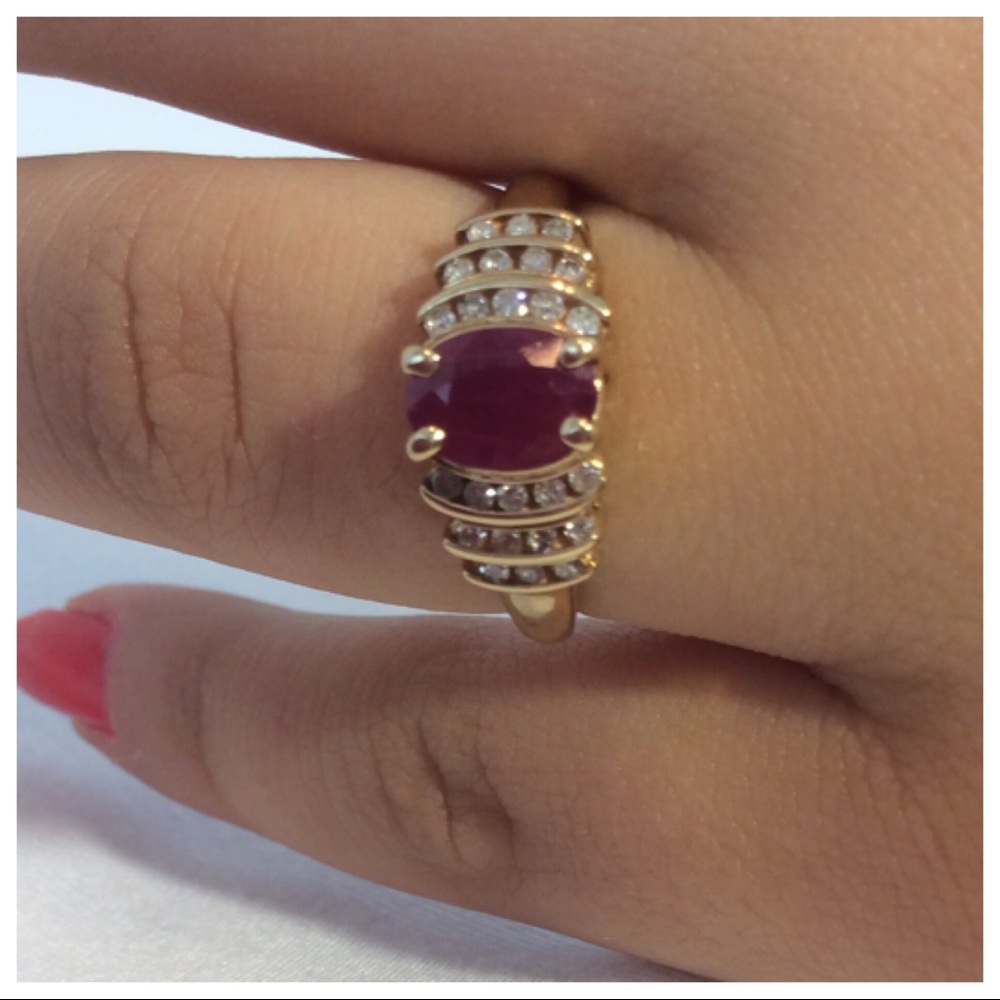 Ruby and Diamond Ring - Picture 8 of 8