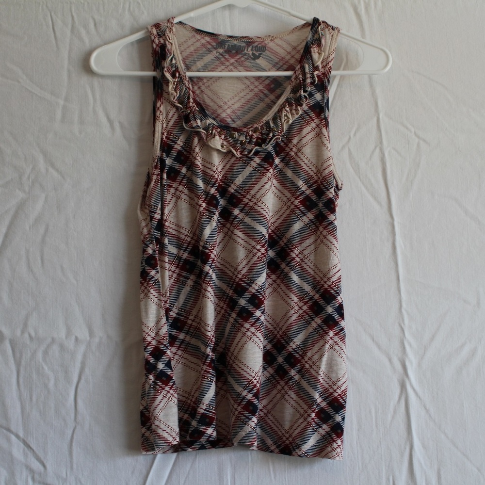 Multi Colored Plaid Tank