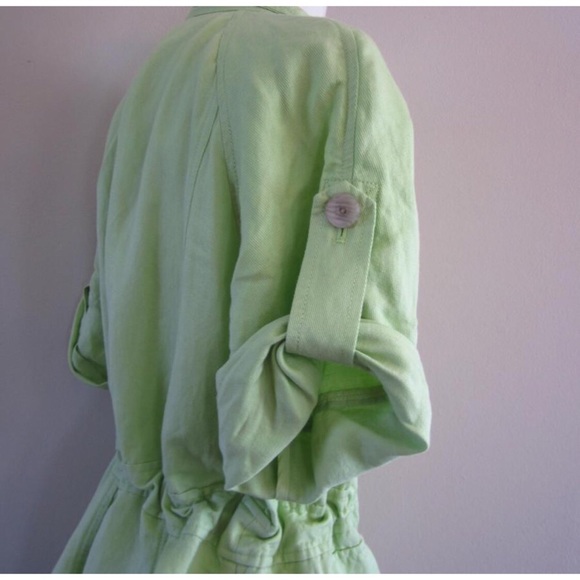 🌻 3/$35 J. Jill - Green Linen Jacket - Size XS - Picture 3 of 8