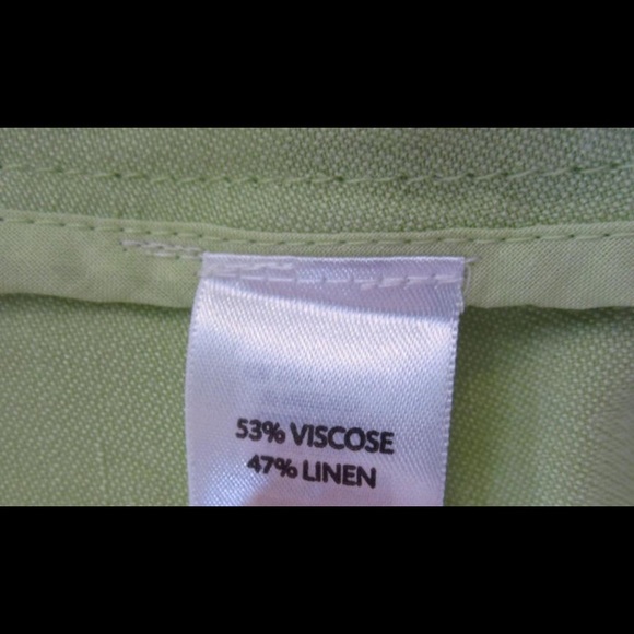 🌻 3/$35 J. Jill - Green Linen Jacket - Size XS - Picture 6 of 8