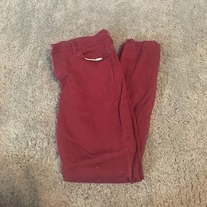 Maroon Skinny Jeans