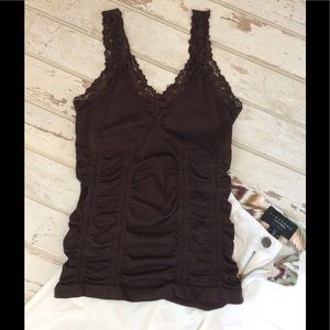 Soft and Stretchy Chocolate Brown Tank by Yemee.