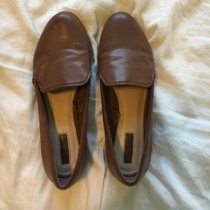 Brown loafers