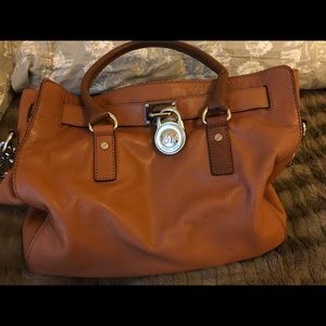 Luggage leather  Micheal Kors cross body/tote