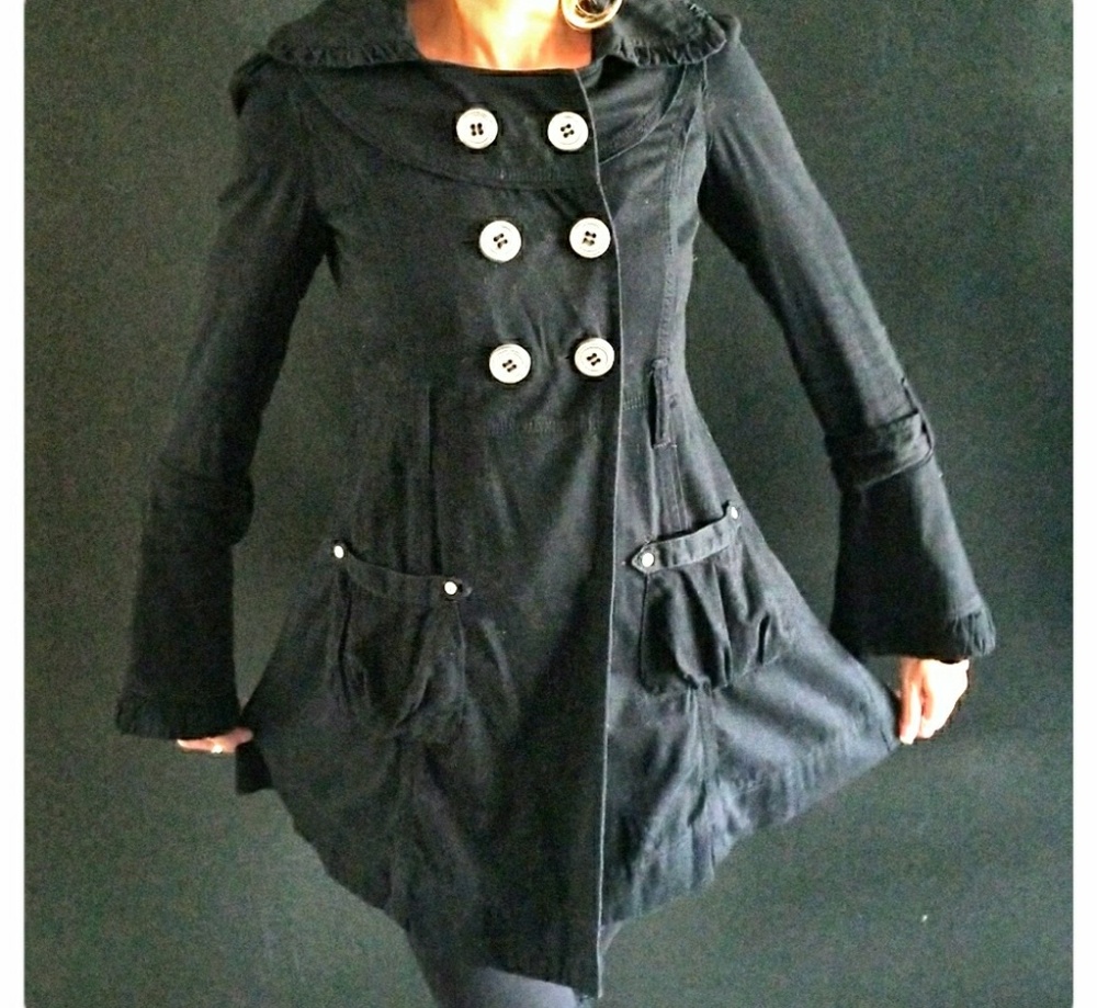 Fall 🍁 Flared Peacoat with Bell Sleeves