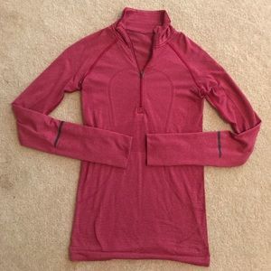 Pink Lululemon Winter Running Shirt