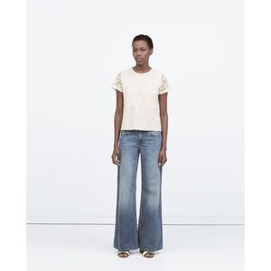 Zara Vintage Collection Wide Leg High Rise Jeans