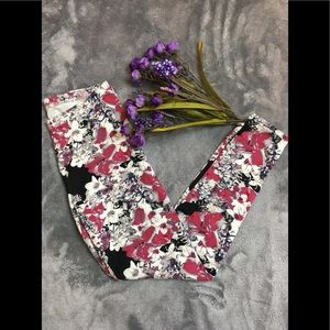Floral Vera Wang Leggings Small