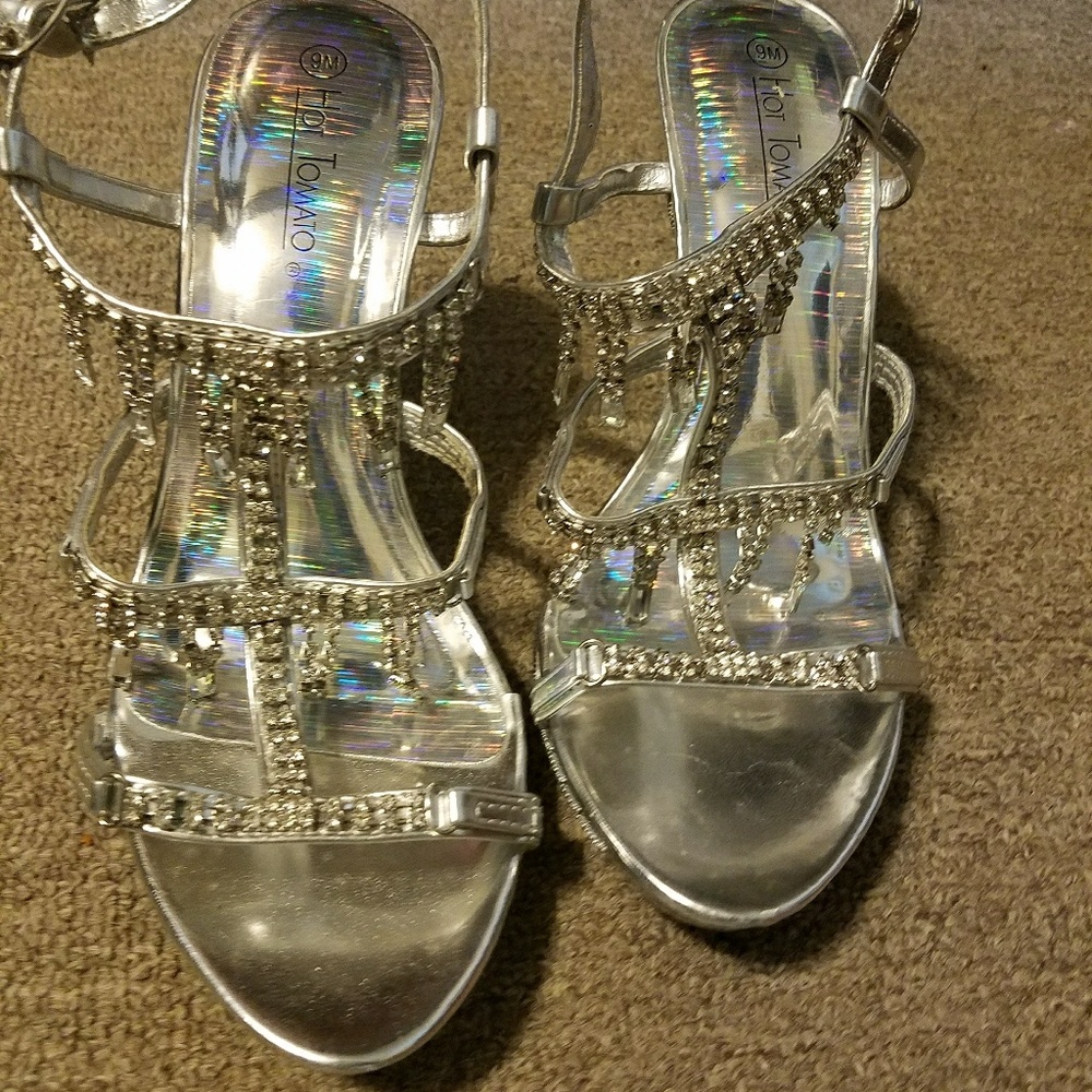 Silver heels
