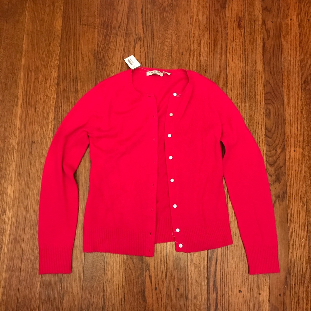 pink cashmere sweater