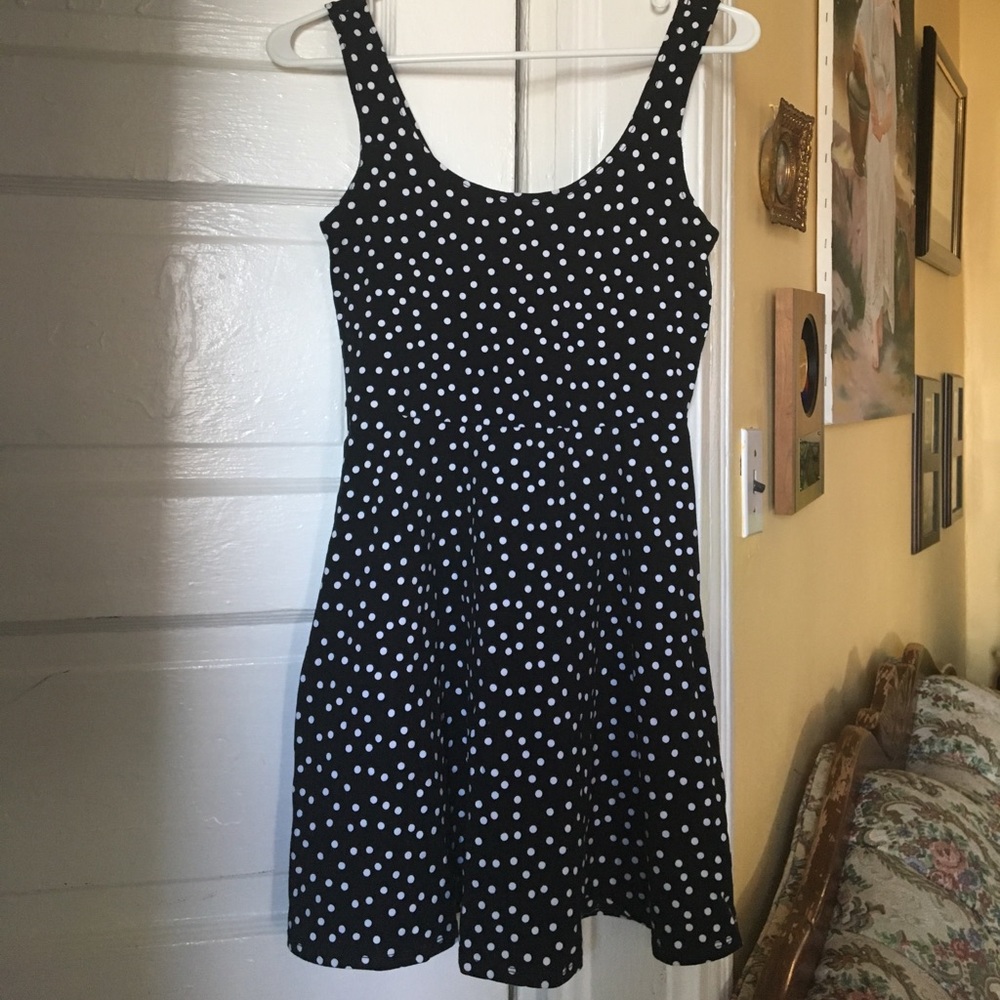 B&W Polka Dot Dress
