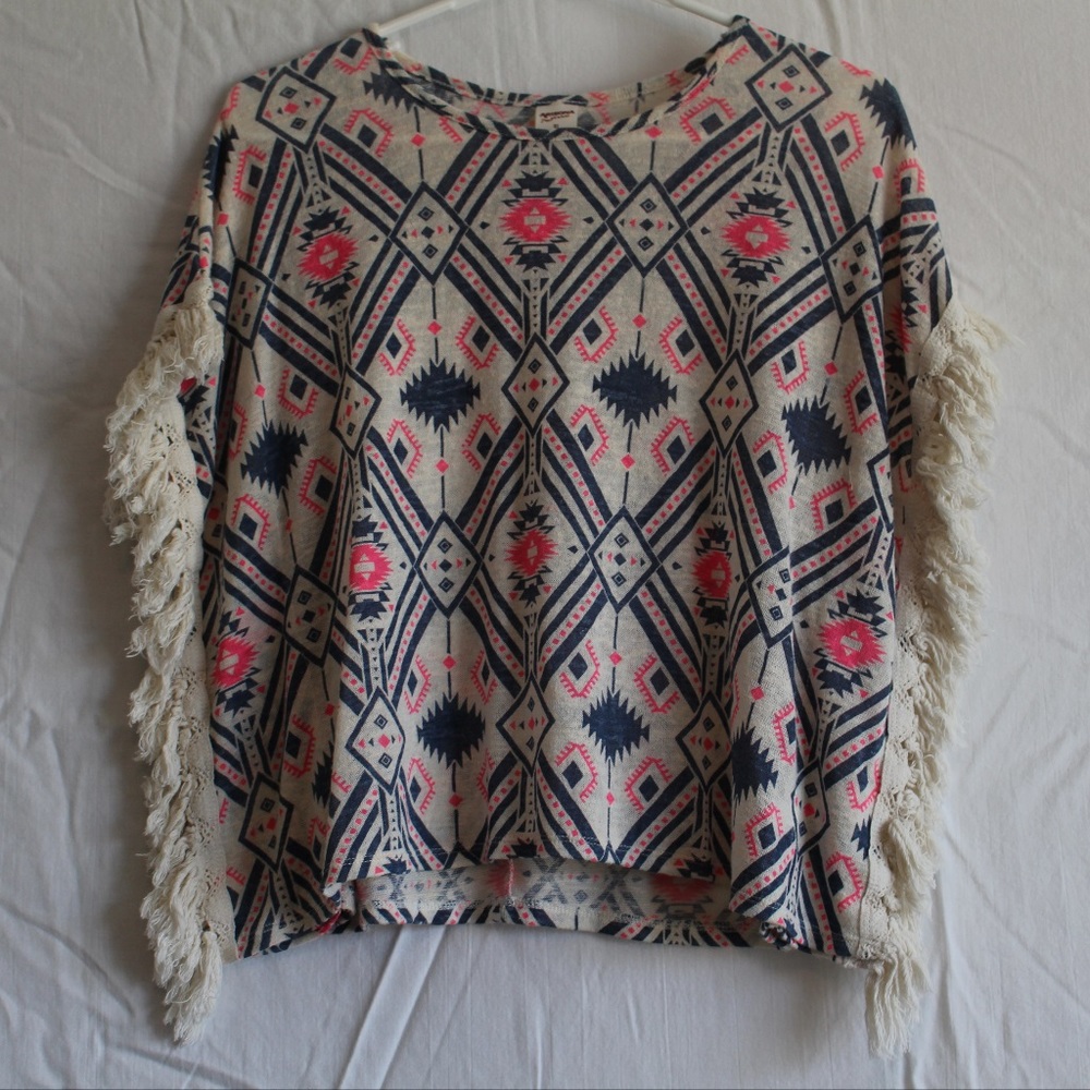 Pink and Blue Tribal Tee
