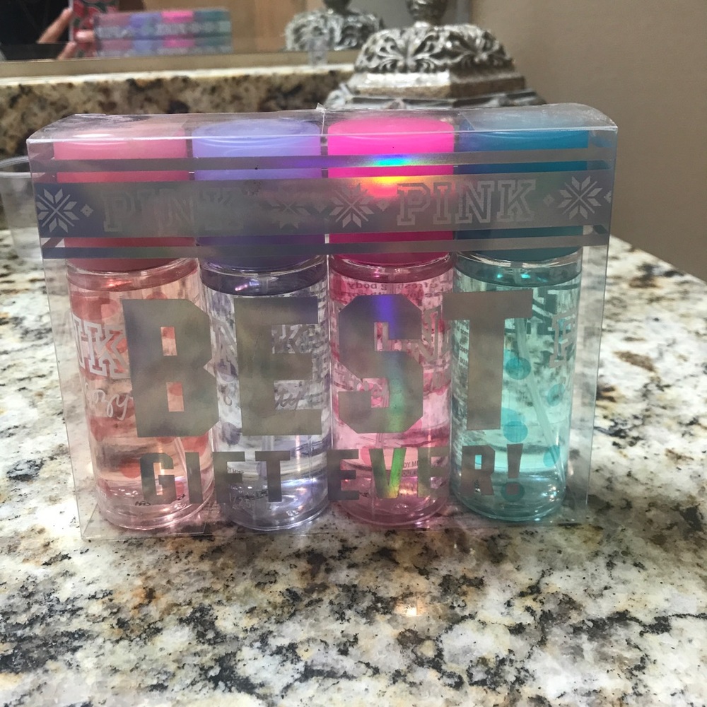 Victoria secret PINK body mist fragrances.