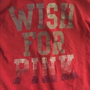 Xs Victoria's Secret pink brand red hoodie