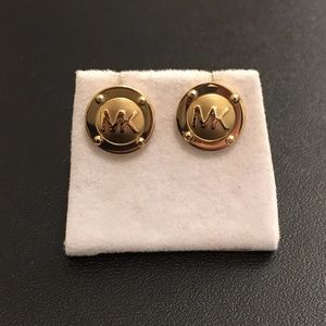 Michael Kors Logo Button Stud
