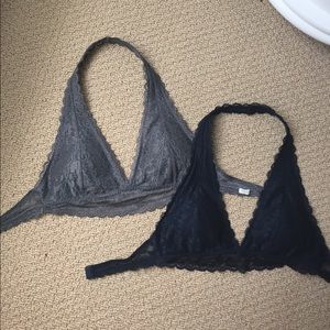 2 halter bralettes