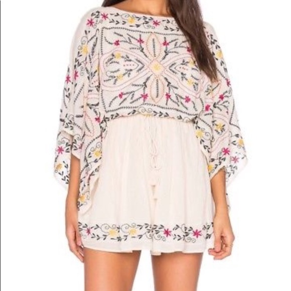 Free People Dresses & Skirts - Free People Frida embroidered minidress in ivory