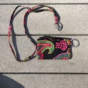 Vera Bradley ID holder and matching lanyard