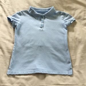 Girl's school uniform short sleeve polo.