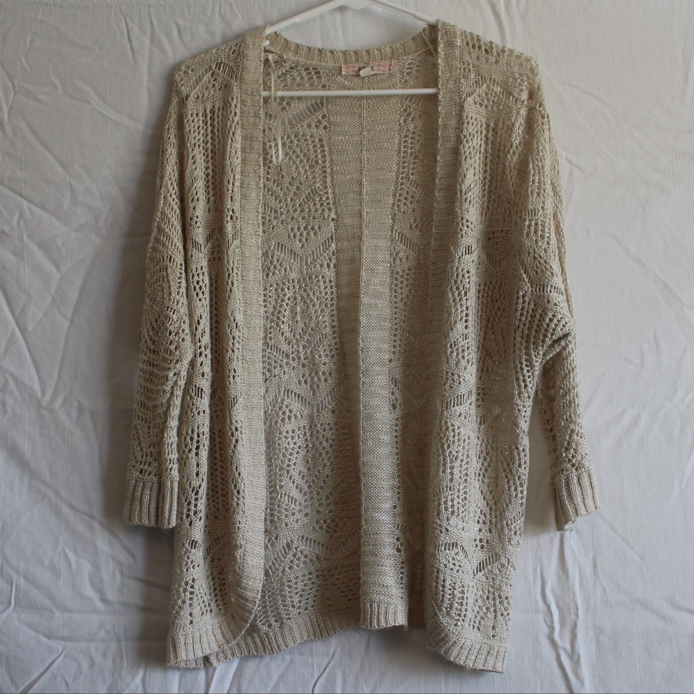 Cream Knit Cardigan
