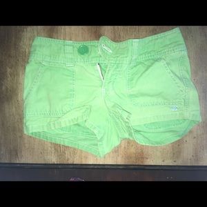 Green shorts