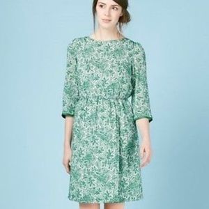 BODEN VISCOSE LINED PAISLEY DOLLY DRESS US 14R