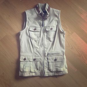 Beige jeans vest by Ralph Lauren / Lauren Jeans Co