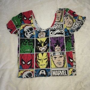 Marvel Comic Crop Top