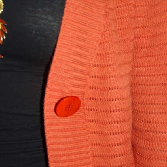 Cozy Burnt Orange Cardigan - Picture 7 of 8
