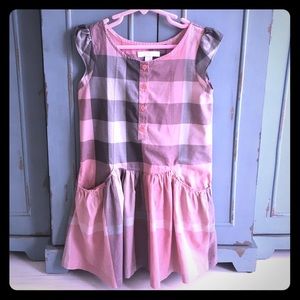 🎉24 HR SALE🎉 Authentic Burberry Pink Plaid Dress
