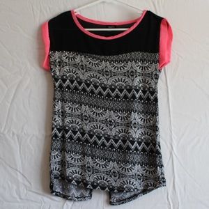 Pink and Black Tee