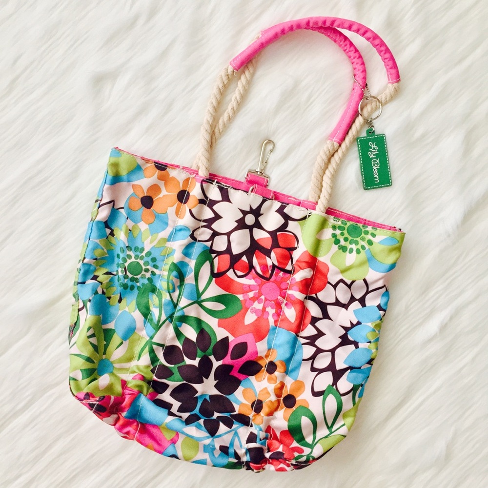 Lilly Bloom floral tote bag