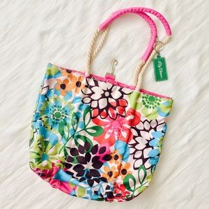Lilly Bloom floral tote bag