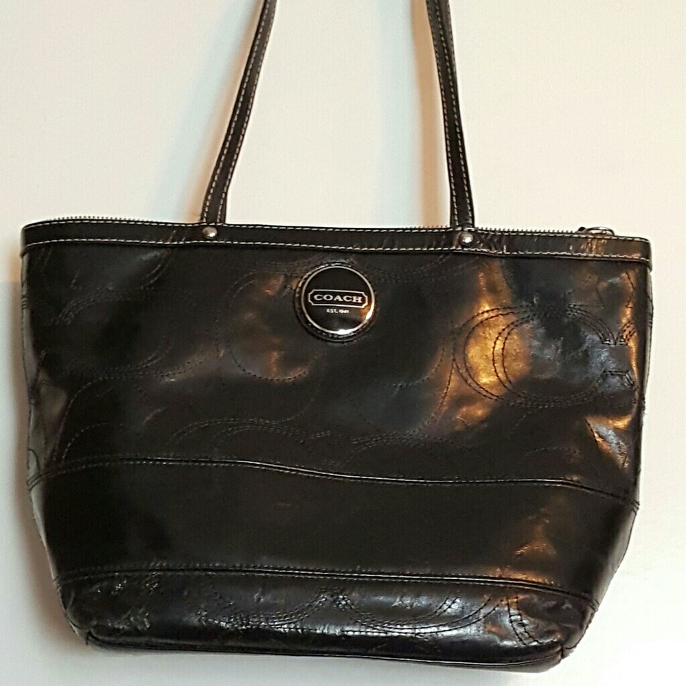 Black coach purse