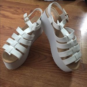 Chunky platform shoes