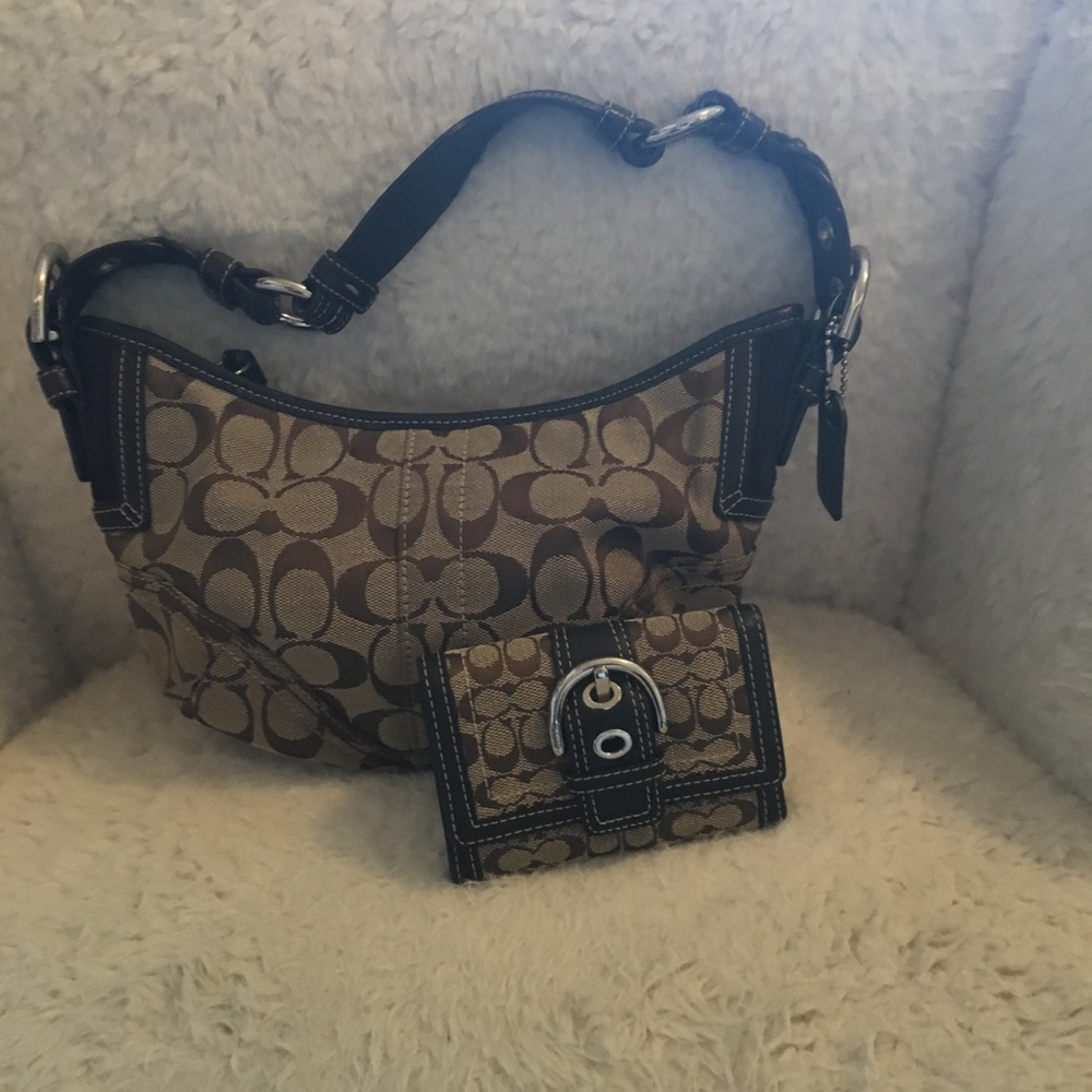 Coach soho hobo and wallet