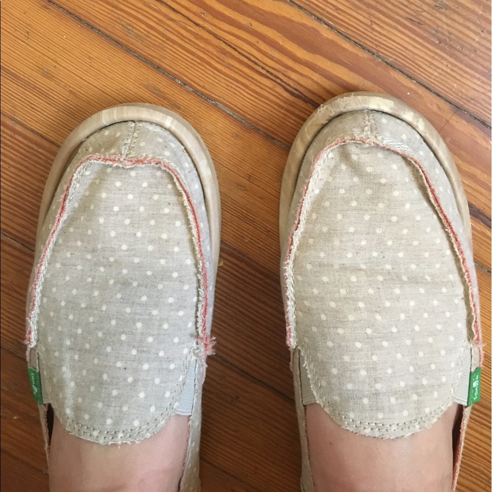 Sanuk Sidewalk surfers slip on shoes size 9