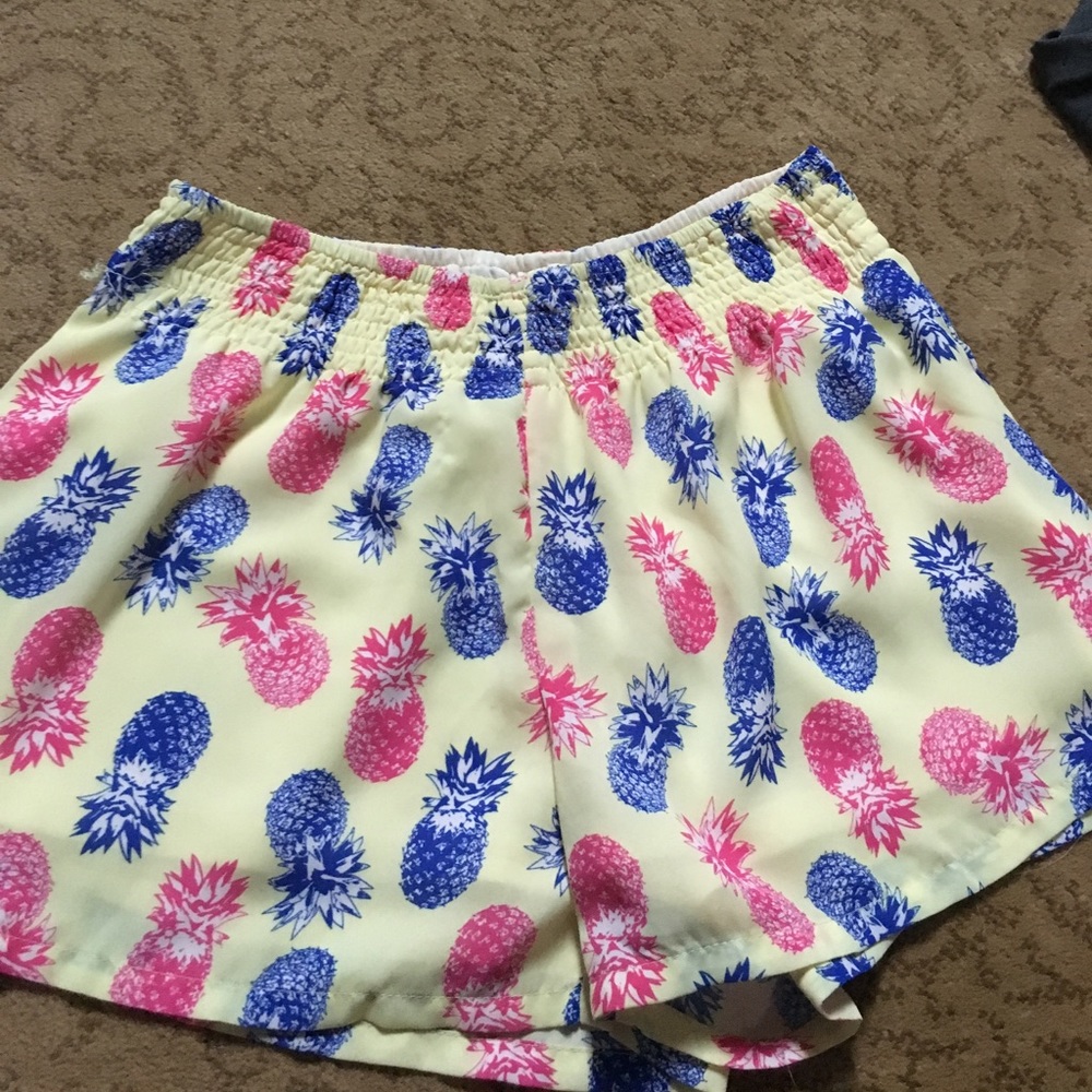 Multicolor Pineapple Shorts