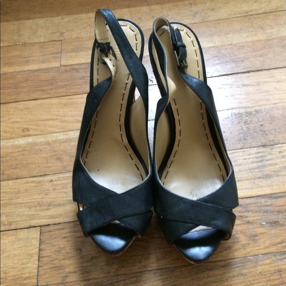 Nine West Patterned Wedge Sandals - Picture 2 of 3