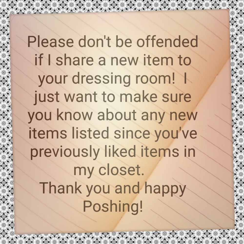 Sharing new items via dressing room feature.