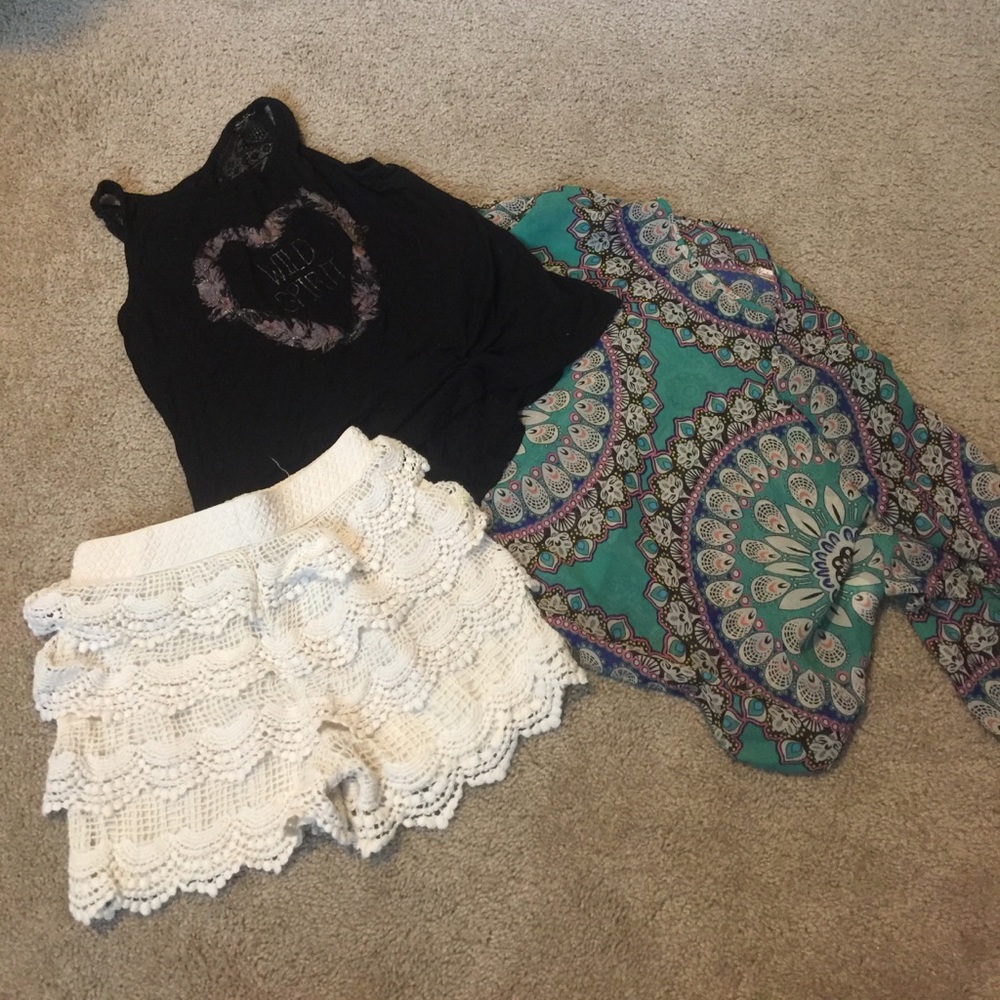 2 shirts & short BUNDLE