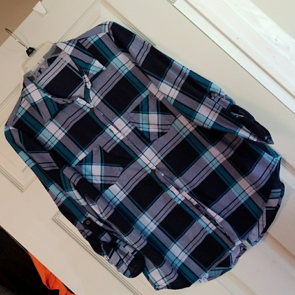 Flannel button up XL
