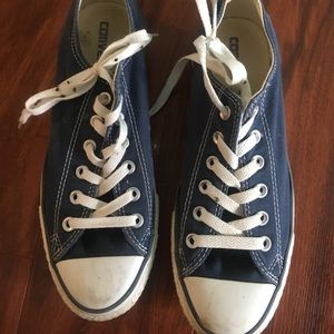 Navy high top converse