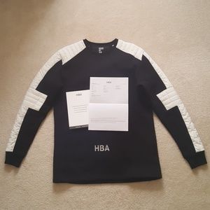 Hood By Air. Black Padded Stripe Sweater