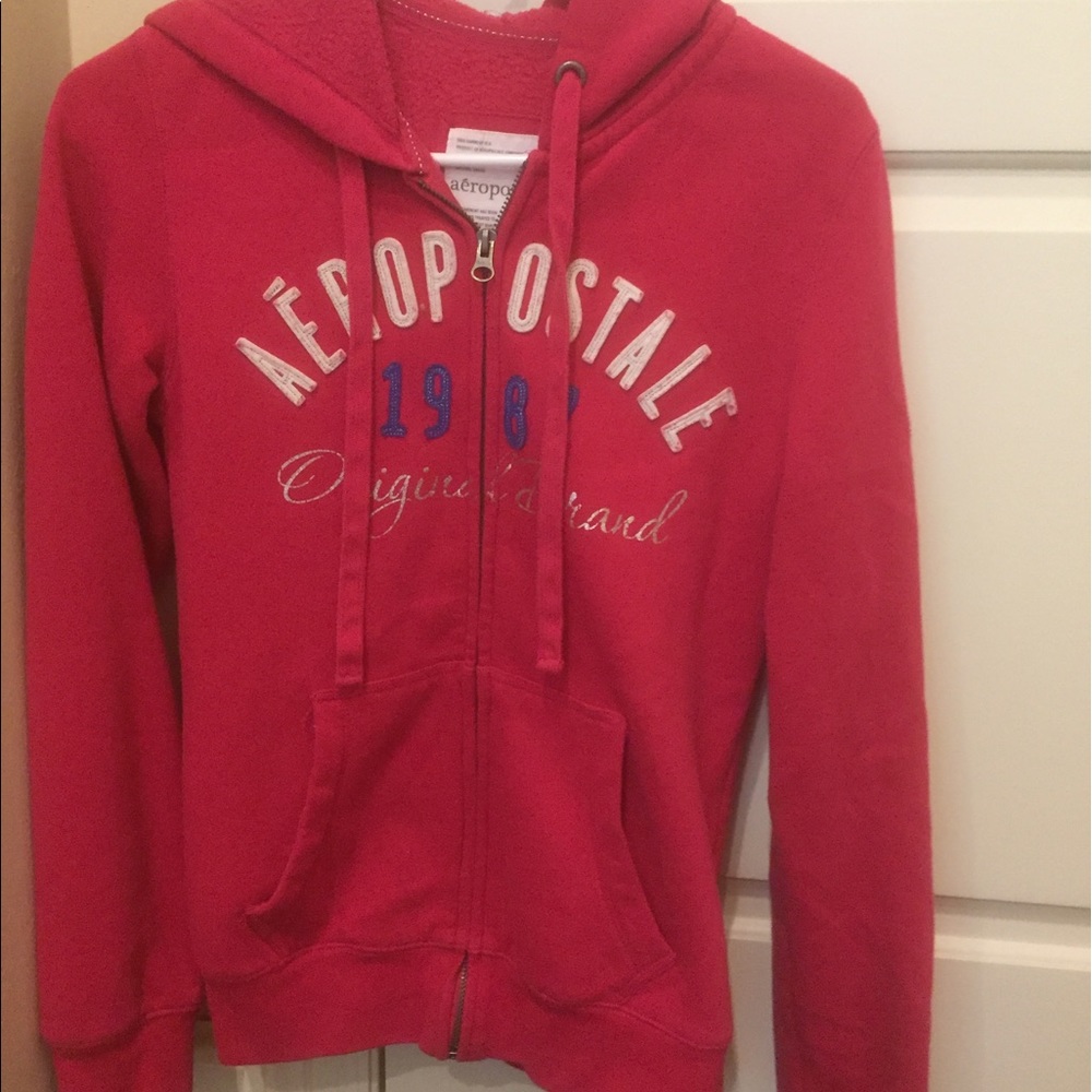 Deep pink Aero zip up jacket