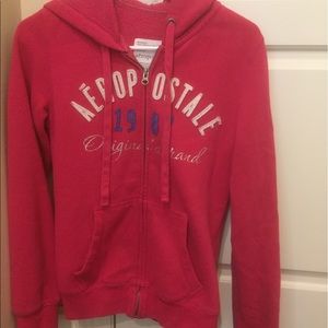 Deep pink Aero zip up jacket