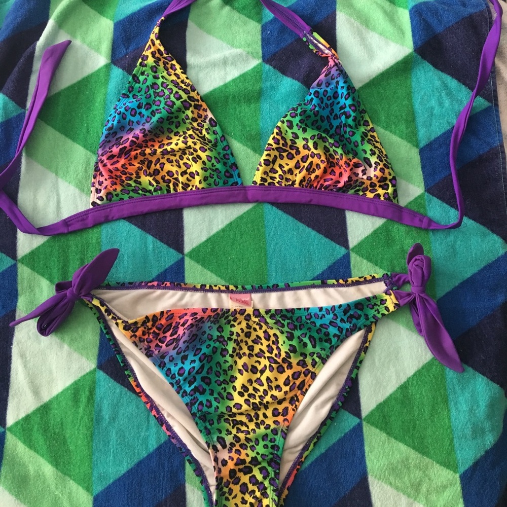 Winki Girl Rainbow Leopard bikini
