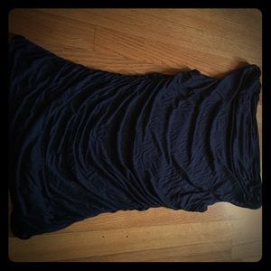 H & M Navy blue ruffle tank top blouse